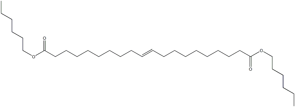10-イコセン二酸ジヘキシル 化学構造式