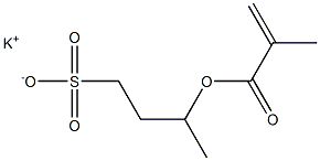 3-(Methacryloyloxy)-1-butanesulfonic acid potassium salt Struktur