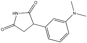 2-[m-(ジメチルアミノ)フェニル]スクシンイミド 化学構造式