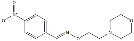 (E)-4-ニトロベンズアルデヒドO-(2-モルホリノエチル)オキシム 化学構造式
