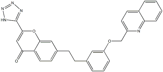 7-[2-[3-[(2-Quinolinyl)methoxy]phenyl]ethyl]-2-(1H-tetrazol-5-yl)-4H-1-benzopyran-4-one