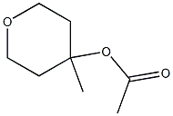 4-アセチルオキシ-4-メチルテトラヒドロ-2H-ピラン 化学構造式