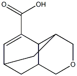 3,4,4a,7,8,8a-Hexahydro-4,7-methano-1H-2-benzopyran-5-carboxylic acid Struktur