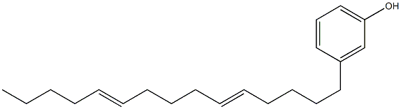 3-(5,10-Pentadecadienyl)phenol Struktur