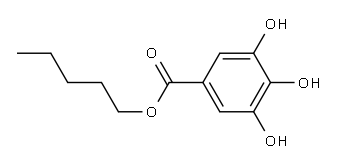 Gallic acid amyl ester Structure