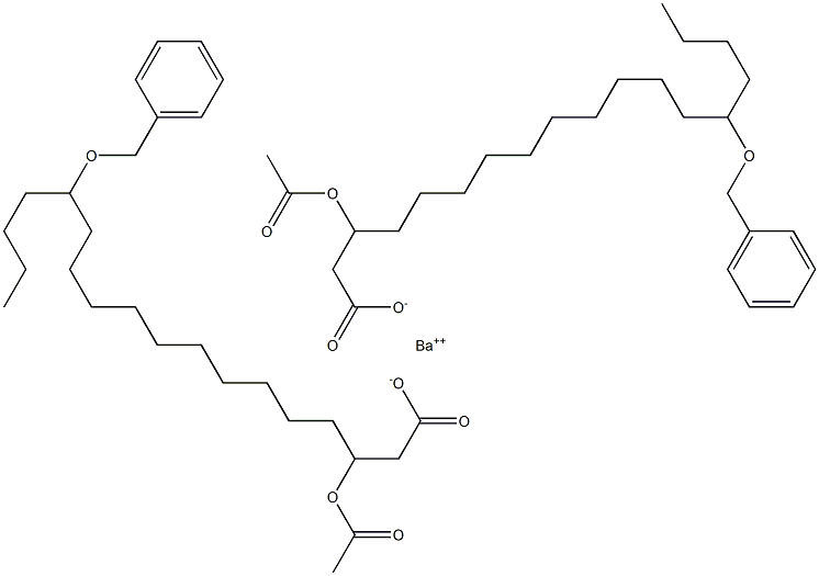 Bis(14-benzyloxy-3-acetyloxystearic acid)barium salt