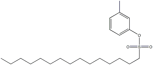 1-Pentadecanesulfonic acid 3-methylphenyl ester Struktur