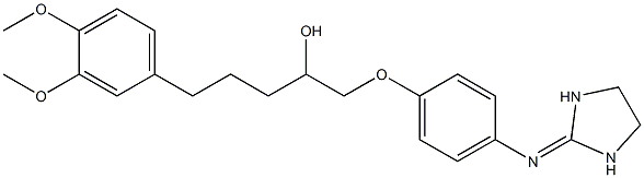1-[4-[(Imidazolidin-2-ylidene)amino]phenoxy]-3-[2-(3,4-dimethoxyphenyl)ethyl]-2-propanol