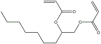 Diacrylic acid 1,2-nonanediyl ester Struktur