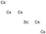 スカンジウム-ペンタセシウム 化学構造式