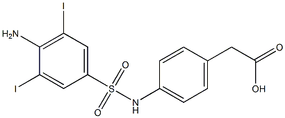 p-(3,5-Diiodosulfanilylamino)phenylacetic acid