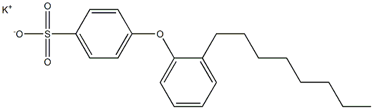 4-(2-Octylphenoxy)benzenesulfonic acid potassium salt Struktur