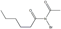 N-Acetyl-N-bromohexanamide Structure