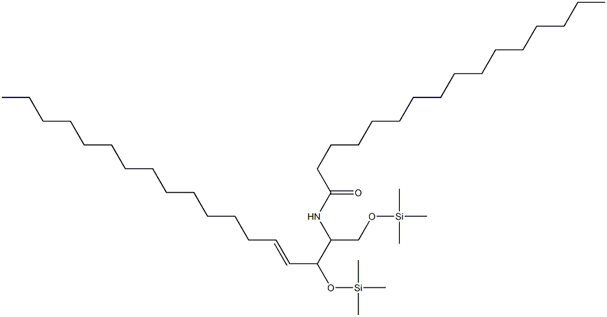 1-O,3-O-Di(trimethylsilyl)-N-hexadecanoylsphingosine 结构式