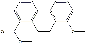 (Z)-2'-Methoxystilbene-2-carboxylic acid methyl ester Structure