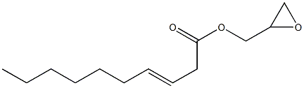 3-Decenoic acid (oxiran-2-yl)methyl ester Structure
