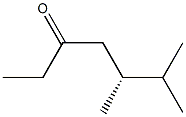 [R,(+)]-5,6-Dimethyl-3-heptanone Struktur