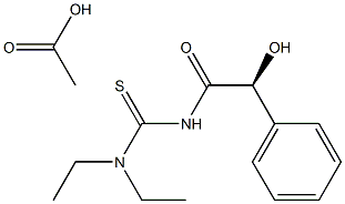 [S,(+)]-1,1-Diethyl-3-mandeloylthiourea acetate Struktur
