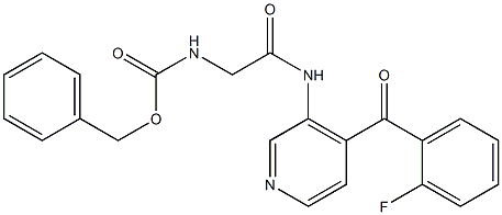 4-(2-Fluorobenzoyl)-3-[[[[(benzyloxy)carbonyl]amino]acetyl]amino]pyridine Structure