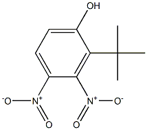 2-tert-Butyl-3,4-dinitrophenol Structure