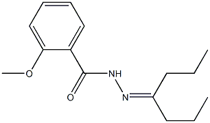 4-Heptanone 2-methoxybenzoyl hydrazone Structure