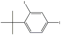 1-tert-ブチル-2,4-ジヨードベンゼン 化学構造式