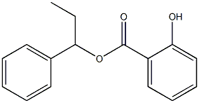 サリチル酸1-フェニルプロピル 化学構造式