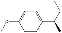 (2R)-2-(4-Methoxyphenyl)butane Struktur
