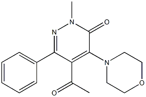  2-Methyl-4-morpholino-5-acetyl-6-phenylpyridazin-3(2H)-one