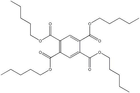 1,2,4,5-Benzenetetracarboxylic acid tetrapentyl ester Struktur