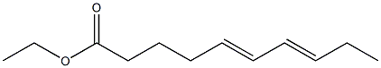 5,7-デカジエン酸エチル 化学構造式