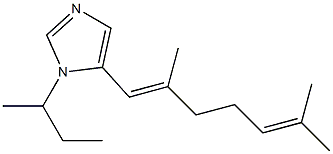 1-sec-Butyl-5-[(E)-2,6-dimethyl-1,5-heptadienyl]-1H-imidazole Struktur