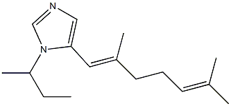 1-sec-Butyl-5-[(E)-2,6-dimethyl-1,5-heptadienyl]-1H-imidazole 结构式