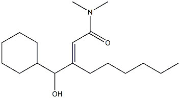 (E)-3-(Hydroxy(cyclohexyl)methyl)-N,N-dimethyl-2-nonenamide|