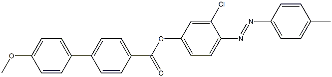 4-(4-Methoxyphenyl)benzoic acid 4-[(4-methylphenyl)azo]-3-chlorophenyl ester