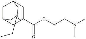 3-エチルアダマンタン-1-カルボン酸2-ジメチルアミノエチル 化学構造式