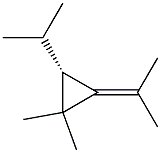 (S)-1,1-Dimethyl-2-(1-methylethyl)-3-(1-methylethylidene)cyclopropane Structure