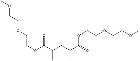 Pentane-2,4-dicarboxylic acid bis[2-(2-methoxyethoxy)ethyl] ester Structure