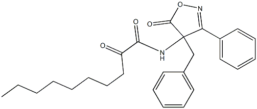 3-Phenyl-4-benzyl-4-[(1,2-dioxodecyl)amino]isoxazol-5(4H)-one Structure