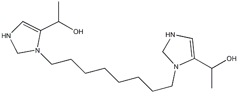 1,1'-(1,8-Octanediyl)bis(4-imidazoline-5,1-diyl)bisethanol Struktur