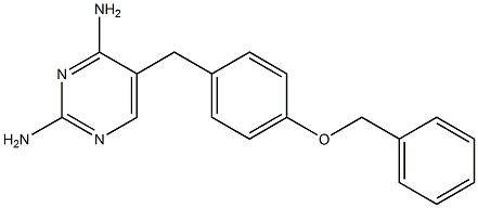 2,4-Diamino-5-[4-benzyloxybenzyl]pyrimidine Structure