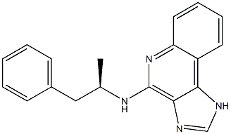 4-[[(R)-1-Methyl-2-phenylethyl]amino]-1H-imidazo[4,5-c]quinoline Struktur
