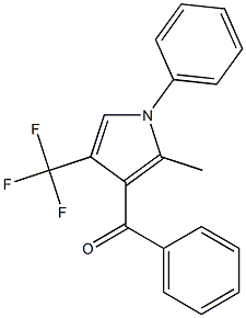 1-Phenyl-2-methyl-3-benzoyl-4-trifluoromethyl-1H-pyrrole Structure