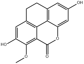 9,10-Dihydro-2,7-dihydroxy-6-methoxy-5H-phenanthro[4,5-bcd]pyran-5-one Structure