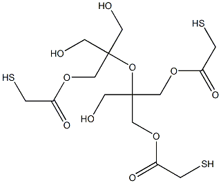 Mercaptoacetic acid 3-hydroxy-2-hydroxymethyl-2-[2-hydroxy-1,1-bis[(mercaptoacetoxy)methyl]ethoxy]propyl ester 结构式