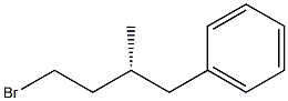 (-)-[(R)-4-Bromo-2-methylbutyl]benzene Struktur