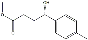 (S)-4-ヒドロキシ-4-(p-トリル)酪酸メチル 化学構造式