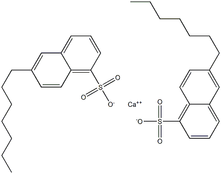 Bis(6-heptyl-1-naphthalenesulfonic acid)calcium salt Structure