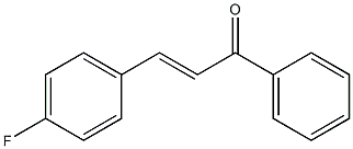 (E)-1-(4-フルオロフェニル)-3-フェニル-2-プロペン-1-オン 化学構造式
