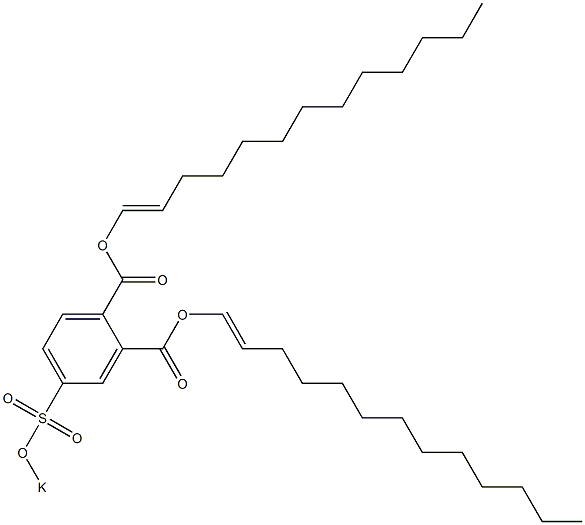 4-(Potassiosulfo)phthalic acid di(1-tridecenyl) ester